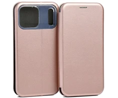 Dėklas Beline Book Magnetic Apple iPhone 17 Pro Max rose auksinis