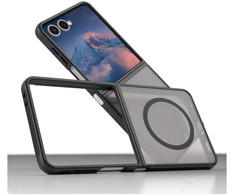 Dėklas Beline MagSafe Samsung Galaxy Z Flip7 juodos spalvos