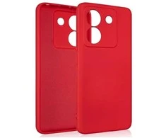 Dėklas Beline Silicone skirtas Poco M7 Pro raudonos spalvos