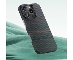 „Benks Magnetic Armor Air Aurora Kevlar 600D“ dėklas (SA65), skirtas Apple iPhone 16 Pro telefonui.