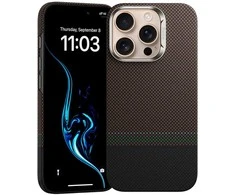 „Benks Magnetic Armor Air Prestige Kevlar 600D“ dėklas (G065), skirtas Apple iPhone 16 Pro telefonui.