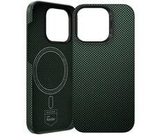 Dėklas Benks Magnetic Armor Tint Kevlar 1000D (0064) skirtas Apple iPhone 16 Plus žalios spalvos