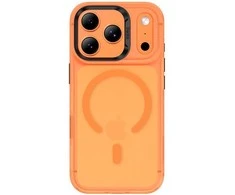 Dėklas Benks Magnetic Lucid Armor Case (C069) skirtas Apple iPhone 17 Pro oranžinės spalvos (Camera Control Button)
