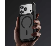 Dėklas Benks Magnetic Mist Case Metal Frame (A069) skirtas Apple iPhone 17 Pro mėlynos spalvos (Camera Control Button)
