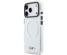 BMW M IML smūgiams atsparus metalinis logotipų „MagSafe“ dėklas, skirtas „iPhone 17 Pro Max“ – permatomas
