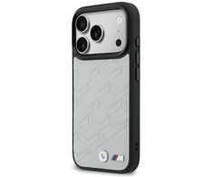 BMW M formos logotipo „MagSafe“ dėklas, skirtas „iPhone 17 Pro“, pilkas