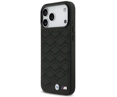 Dėklas BMW M Shape Logo MagSafe iPhone 17 Pro Max juodos spalvos