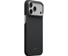 Burga Pitaka Edge dėklas, juodas/pilkas ruoželinis – iPhone 18/17 Pro Max