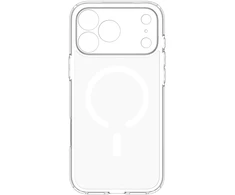 Dėklas Spigen Ultra Hybrid MagSafe, clear baltas – iPhone 18 Pro/17 Pro