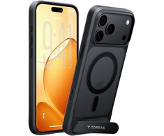 Dėklas Burga Torras Ostand L1, juodas – iPhone 18 Pro Max