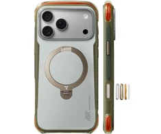 Dėklas Burga Torras Ostand Q3 Air Pro, alpine marble baltas – iPhone 18 Pro