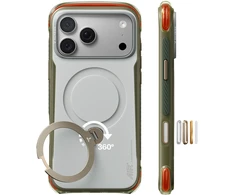Dėklas Burga Torras Ostand Q3 Air Pro, alpine marble baltas – iPhone 18 Pro