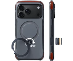 Dėklas Burga Torras Ostand Q3 Air Pro, obsidian core juodas – iPhone 18 Pro