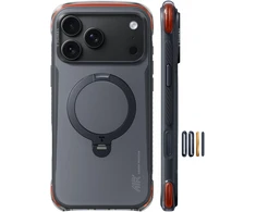Dėklas Burga Torras Ostand Q3 Air Pro, obsidian core juodas – iPhone 18 Pro