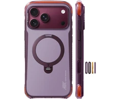 Dėklas Burga Torras Ostand Q3 Air Pro, violet summit violetinė – iPhone 18 Pro