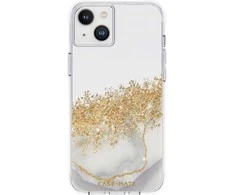 Dėklas Case-Mate Karat - Case decorated in auksinis for Apple iPhone 14 Plus Marble