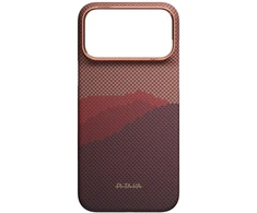 Dėklas PITAKA Edge Case Over the Horizon MagSafe, skirtas iPhone 18 Pro Max / 17 Pro Max, rudens prieblanda
