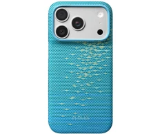 Dėklas PITAKA Edge MagSafe dėklas, skirtas iPhone 18 Pro / 17 Pro, lucid mėlynas
