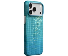Dėklas PITAKA Edge MagSafe dėklas, skirtas iPhone 18 Pro Max / 17 Pro Max, lucid mėlynas