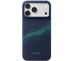 Dėklas PITAKA Edge Milky Way Galaxy 2.0, skirtas iPhone 18 Pro Max / 17 Pro Max, Nearfield Mėlyna