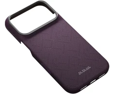 Dėklas PITAKA Edge PTK Weaving-Charoite MagSafe, skirtas iPhone 18 Pro / 17 Pro, violetinis