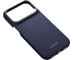 Dėklas PITAKA Edge PTK Weaving-Sapphire MagSafe, skirtas iPhone 18 Pro / 17 Pro, mėlynas