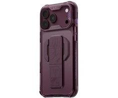 Dėklas Skinarma Helio CE Grip Stand, skirtas iPhone 18 Pro Max / 17 Pro Max, bordo spalvos