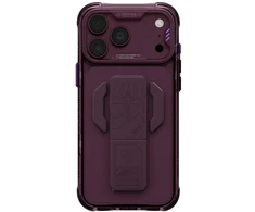 Dėklas Skinarma Helio CE Grip Stand, skirtas iPhone 18 Pro Max / 17 Pro Max, bordo spalvos