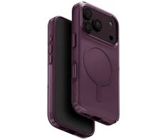 Dėklas UNIQ Clario, skirtas iPhone 18 Pro / 17 Pro, Magclick Charging, ekologiškas, violetinis