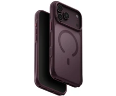 Dėklas UNIQ Veren, skirtas iPhone 18 Pro Max / 17 Pro Max, su Magclick įkrovimo funkcija, bordo spalvos