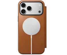Dėklas Cases and Covers - Flip Nomad Modern Leather Folio, saddle (Horween) – iPhone 18 Pro Max/17 Pro Max