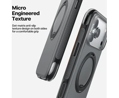 Dėklas Cases And Covers Torras Ostand O Air, obsidian juodas – Apple iPhone 17 Pro