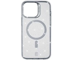 Dėklas Cellular Line Cellularline Sparkle Mag - Apple iPhone 15 Pro MagSafe Case Transparent