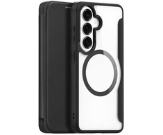 Dėklas Dux Ducis Skin X Pro MagSafe Compatible Wallet Case for Samsung Galaxy S26 – Juodas