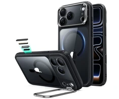 Dėklas Esr Classic Hybrid Kickstand Magsafe iPhone 17 Pro / 18 Pro permatomas/juodas