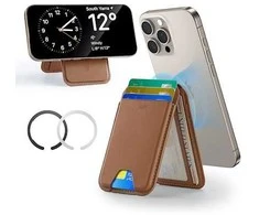 Dėklas ESR Classic Magnetic Wallet Stand, ruda