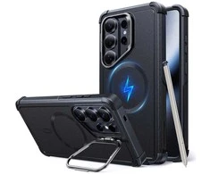 Dėklas ESR Cyber Tough KickStand MagSafe Samsung Galaxy S26 Ultra juodos spalvos