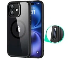 Dėklas ESR Hybrid Camera Control Apple iPhone 16, skaidrus juodos spalvos