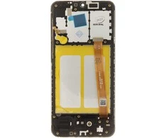 Dėklas For_Samsung LCD ekranas + Touch Unit + priekinis dangtelis Samsung A202 Galaxy A20e Juodas