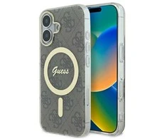 Guess GUHMP16MH4STW Apple iPhone 16 Plus 6.7″ rudos spalvos kietas dėklas IML 4G MagSafe