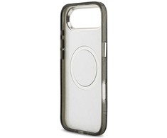 Dėklas Karl Lagerfeld IML Glitter Karl &amp; Choupette Heads Logo MagSafe skirtas Apple iPhone Air juodos spalvos
