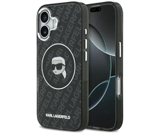 Dėklas Karl Lagerfeld IML Karl Head Logo MagSafe for Apple iPhone 17 Pro juodos spalvos