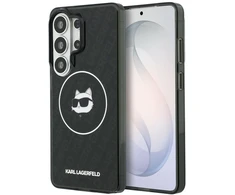 Dėklas Karl Lagerfeld IML Repeated Choupette MagSafe for Samsung Galaxy S26 Ultra juodos spalvos