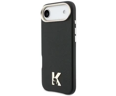 Karl Lagerfeld dėklas, skirtas IPHONE 17 Air, suderinamas su MagSafe KLHMP17M5PGFKHGK (PU FW W/ KHead logotipas) juodas