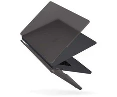 UNIQ dėklas Claro MacBook Air 15″ M2/M3 skaidrus pilkos spalvos/smoke matte pilkos spalvos