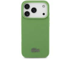 Lacoste Iconic Petit Pique MagSafe dėklas + Wallet skirtas Apple iPhone 17 Pro žalios spalvos