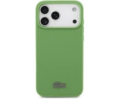 Lacoste Iconic Petit Pique MagSafe dėklas + Wallet skirtas Apple iPhone 17 Pro Max žalios spalvos