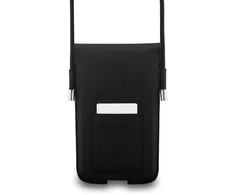 Dėklas Lacoste PVC Blend Monogram Metal Logo Phone Pouch XL juodos spalvos