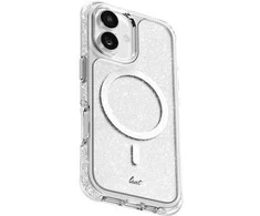 Dėklas Laut Aero Sparkle dėkals skirtas Apple iPhone 17, Crystal Sidabrinis