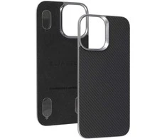 Dėklas Liavec Carbon Layer Magsafe Aramid Fiber Cover skirtas Apple iPhone 17 juodas